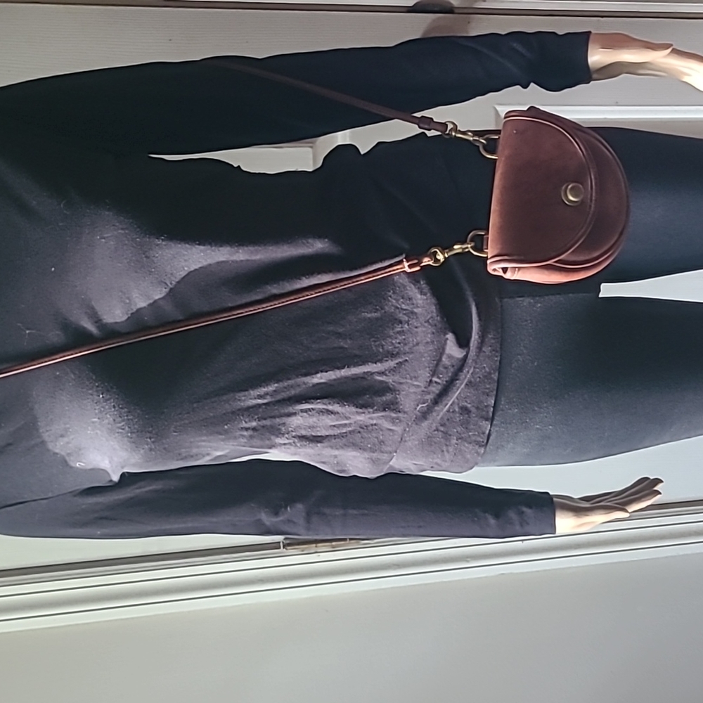 VINTAGE Coach mini cross body/belt bag  in British Tan glove leather